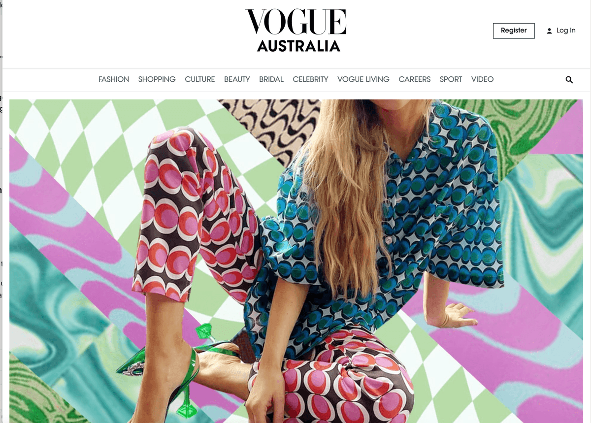 Shop Balou featured in Vogue Australia
