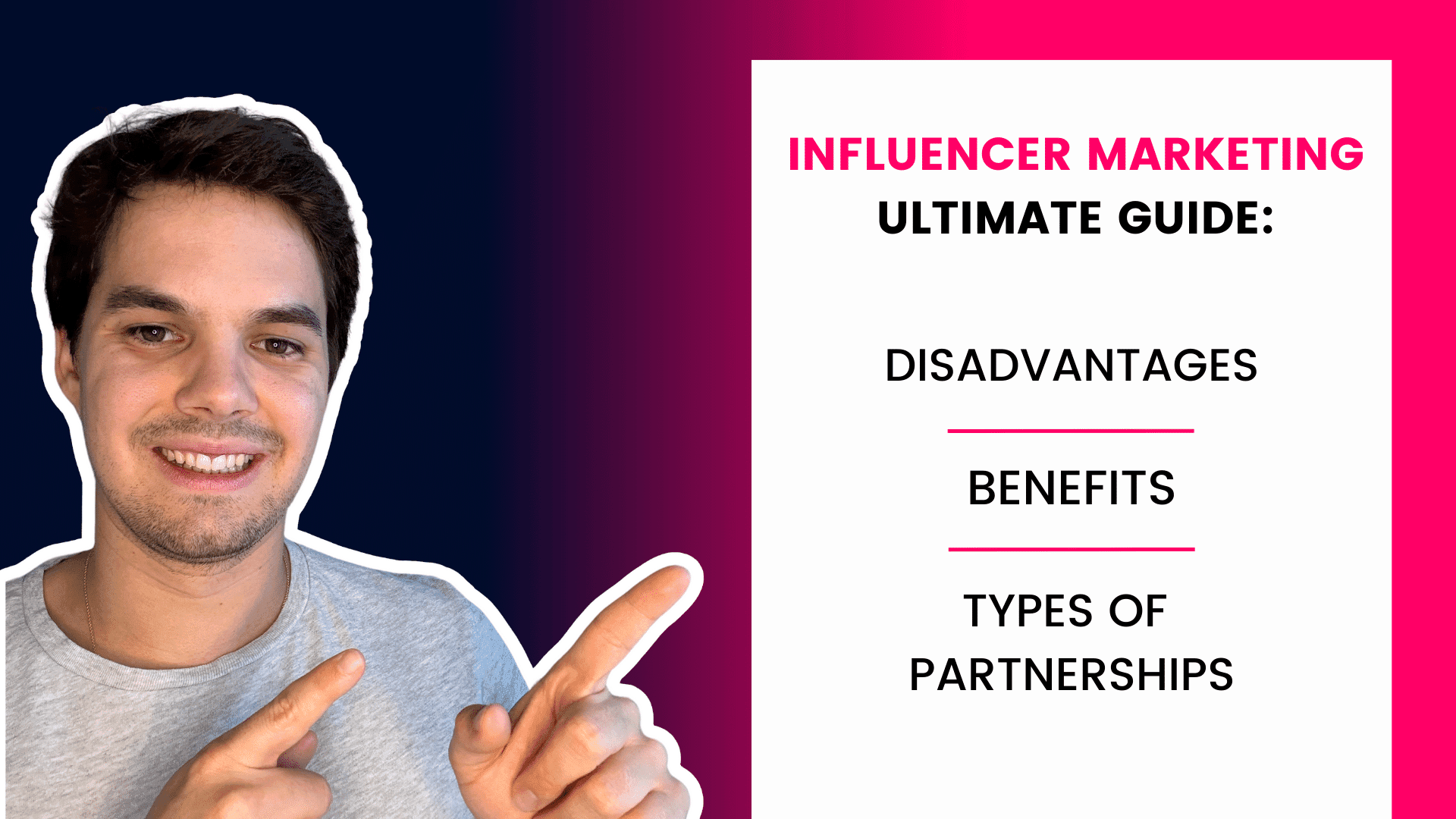 Vorteile und Nachteile von Influencer-Marketing
