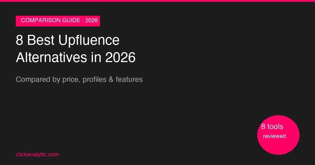 8 mejores alternativas a Upfluence en 2026